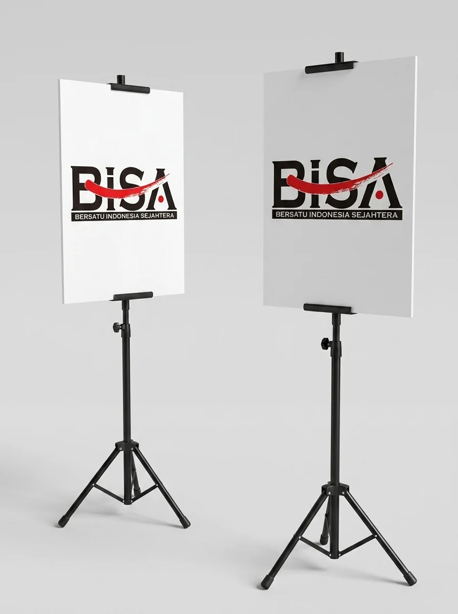Tripod banner stand